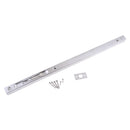 Door Flush Bolt - 18 Inch Concealed Security Door Lock For French Doors,Composite Doors,Wood Doors,Double Doors,Dummy Doors,Brush Stainless Steel Finish