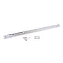 Door Flush Bolt - 18 Inch Concealed Security Door Lock For French Doors,Composite Doors,Wood Doors,Double Doors,Dummy Doors,Brush Stainless Steel Finish