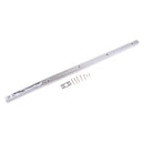 Door Flush Bolt - 24 Inch Concealed Security Door Lock For French Doors,Composite Doors,Wood Doors,Double Doors,Dummy Doors,Brush Stainless Steel Finish
