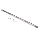 Door Flush Bolt - 24 Inch Concealed Security Door Lock For French Doors,Composite Doors,Wood Doors,Double Doors,Dummy Doors,Brush Stainless Steel Finish