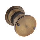 Brass 220-degree Door Viewer w/ Heavy Duty Privacy Cover for 1-3/8" to 2-1/6" Doors, Satin Nickel Finish