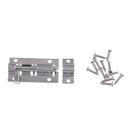 Stainless Steel Cabinet Door Latch Security Lock Bolt With Screws 1.5 Inch