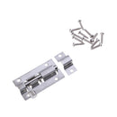 Stainless Steel Cabinet Door Latch Security Lock Bolt With Screws 1.5 Inch
