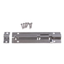 Stainless Steel Cabinet Door Latch Security Lock Bolt With Screws 4 Inch