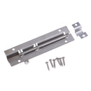 Stainless Steel Cabinet Door Latch Security Lock Bolt With Screws 4 Inch