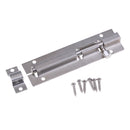 Stainless Steel Cabinet Door Latch Security Lock Bolt With Screws 4 Inch