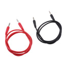 2pcs Banana to Banana Plug Test Lead Set, 4mm Stackable Banana Plug Wire Soft Silicone Test Cable Lead for Multimeter, 1m Silicone Electrical Test Wire 1000V/15A