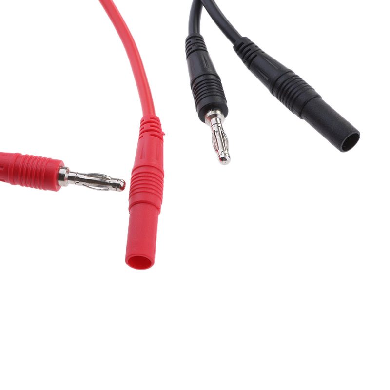 1 set 4mm Banana Plug Male to Female Jack Test Line Lead Silicone Cable 2 Colors