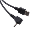USB 3A Male Plug To 90 degrees 3.5*1.35mm Male DC Power Supply Cable