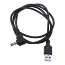 USB to 90 degrees 5.5 mm/2.1 mm 5 Volt DC Barrel Jack Power Cable 3A