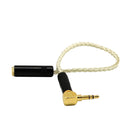 90 degree 3.5mm Male to Female Stereo Audio Cable 20cm