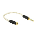 4.4mm Male to 2.5mm Female Balanced Cable Gold-Plated Audio TRRS Adapter for SONY WM1A/1Z PHA-2A and Astell&kern Layla Rosie Roxanne II AK T8iE MKII