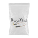 20cm Elbow 3.5mm Male To Female Stereo Extension Audio Adapter Cable Clear