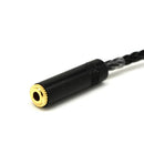 20cm Elbow 3.5mm Male To Female Stereo Extension Audio Adapter Cable Black