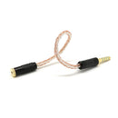 20cm 4.4mm Male To 2.5mm Female Balanced Adpter For Earphone Cables Gold