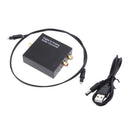 Digital to Analog Converter DAC Digital SPDIF Toslink to Analog Stereo Audio L/R Converter Adapter with Power Supply +Fiber Cable for PS3 HD DVD PS4 Home Cinema Systems AV Amps