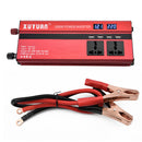 12V To 220V 2000W Car Power Inverter Modified Sine Wave Converter 4 USB Port With LED Display