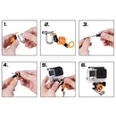 Anti Theft Spring Rope Motorbike Brake Lock Stretchable Security 0.6m Silver