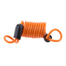 Anti Theft Spring Rope Motorbike Brake Lock Stretchable Security 0.6m Orange