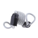 Anti Theft Spring Rope Wire Motorbike Brake Lock Stretchable Security Silver