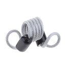 Anti Theft Spring Rope Wire Motorbike Brake Lock Stretchable Security Silver