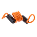 Anti Theft Spring Rope Wire Motorbike Brake Lock Stretchable Security Orange