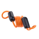 Anti Theft Spring Rope Wire Motorbike Brake Lock Stretchable Security Orange