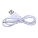5V DC Power Cord USB to DC 3.5mm x 1.35mm Barrel Jack Adapter Connector Charging Cable Plug White 0.5m