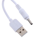 5V DC Power Cord USB to DC 3.5mm x 1.35mm Barrel Jack Adapter Connector Charging Cable Plug White 0.5m