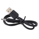 USB Male to DC 3.5*1.35mm DC 5V Power Plug Connector Cable ,USB to DC Charger Charging Power Cable Black 0.5m