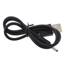 USB Male to DC 3.5*1.35mm DC 5V Power Plug Connector Cable ,USB to DC Charger Charging Power Cable Black 0.5m