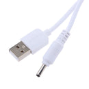 USB Male to DC 3.5*1.35mm DC 5V Power Plug Connector Cable ,USB to DC Charger Charging Power Cable White 1m