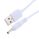 USB Male to DC 3.5*1.35mm DC 5V Power Plug Connector Cable ,USB to DC Charger Charging Power Cable White 1.5m