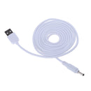 USB Male to DC 3.5*1.35mm DC 5V Power Plug Connector Cable ,USB to DC Charger Charging Power Cable White 1.5m