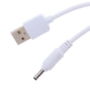 USB Male to DC 3.5*1.35mm DC 5V Power Plug Connector Cable ,USB to DC Charger Charging Power Cable White 3meter