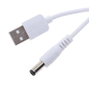USB 3A Male to DC 5.5x2.5mm Male Adapter Cable 5 Volt DC Barrel Power Jack Charging Cable for Tablet, Electronic Dog, Access Control Attendance (DC5.5x2.5mm) 0.5meter