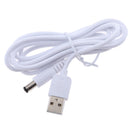 USB 3A Male to DC 5.5x2.5mm Male Adapter Cable 5 Volt DC Barrel Power Jack Charging Cable for Tablet, Electronic Dog, Access Control Attendance (DC5.5x2.5mm) 1.5meter