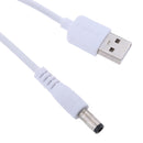 USB 3A Male to DC 5.5x2.5mm Male Adapter Cable 5 Volt DC Barrel Power Jack Charging Cable for Tablet, Electronic Dog, Access Control Attendance (DC5.5x2.5mm) 2meter