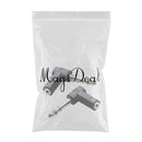 2Pieces 3.5mm Stereo Female to 6.35mm 1/4" Male Right Angle Audio Adapter