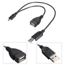 Micro USB to USB, Micro USB 2.0 OTG Cable Adapter Micro USB Male to USB Female for Samsung S7 S6 Edge S4 S3, Dji Spark Mavic Remote Controller, Android Tablets (Black)