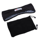 Sleep Aux Wired Headphone Eye Mask Noise Cancelling Eye Shades + Pouch Black