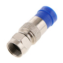 10Pcs RG6 Quad Shield Coaxial Cables F Connector Adapter Compression Fittings