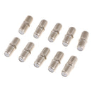 (10-Pack) F Type RG6 Coax Cable Female to Female Connector,Cable Extension Adapter Connects Two Coaxial Video Cables