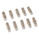 (10-Pack) F Type RG6 Coax Cable Female to Female Connector,Cable Extension Adapter Connects Two Coaxial Video Cables