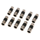 RG-6 Snap & Seal Outdoor Compression Connector, for Comcast, DTV & Dish Approved, 10 Piece