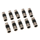 RG-6 Snap & Seal Outdoor Compression Connector, for Comcast, DTV & Dish Approved, 10 Piece