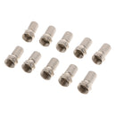 F Connector Screw on type for RG6 Satellite TV Antenna Coax Cable Twist-on 10 PCS