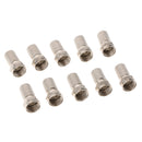 F Connector Screw on type for RG6 Satellite TV Antenna Coax Cable Twist-on 10 PCS