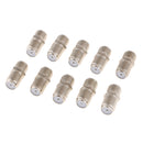 10 Pieces F-Type Coaxial Female to Female Adapters Satellite Coax Connectors