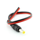 5 Pairs DC Power Pigtail Cable, 2.1 x 5.5mm Male & Female Connectors for CCTV Security Camera and Lighting Power Adapter